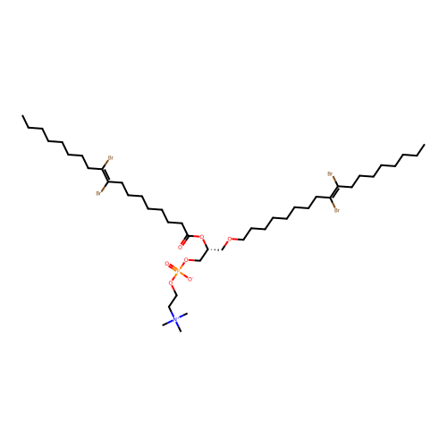 1,2-Bis(9,10-dibromooleoyl)phosphatidylcholine structure