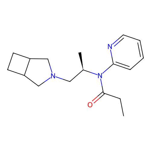 Propionamide, N-(2-(3-azabicyclo(3.2.0)hept-3-yl)-1-methylethyl)-N-2-pyridyl-, (R)- structure