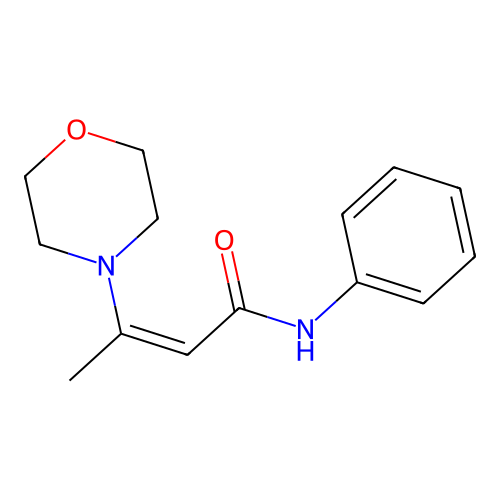 3-Morpholino-2-butenanilide structure