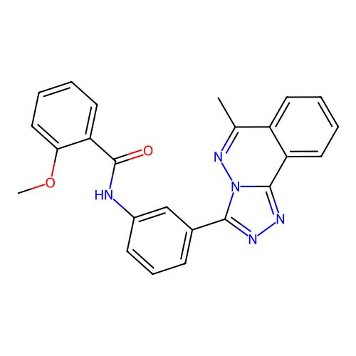 2-methoxy-N-(3-(6-methyl-[1,2,4]triazolo[3,4-a]phthalazin-3-yl)phenyl)benzamide structure