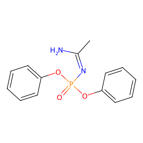 N'-diphenoxyphosphorylethanimidamide structure