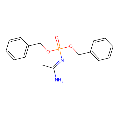 N'-bis(phenylmethoxy)phosphorylethanimidamide structure