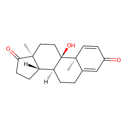 9alpha-Hydroxyandrosta-1,4-diene-3,17-dione structure