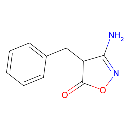 3-amino-4-benzyl-4H-1,2-oxazol-5-one structure