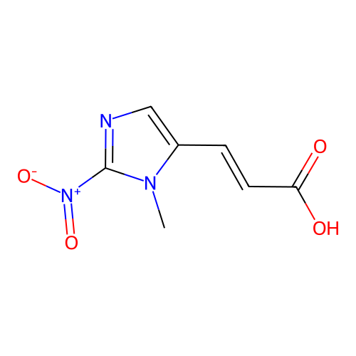2-Propenoic acid,3-(1-methyl-2-nitro-1H-imidazol-5-YL)- structure
