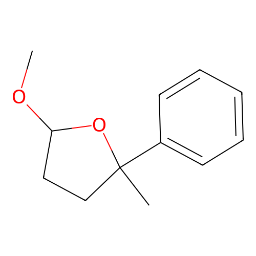 Tetrahydrofuran, 5-methoxy-2-methyl-2-phenyl- structure