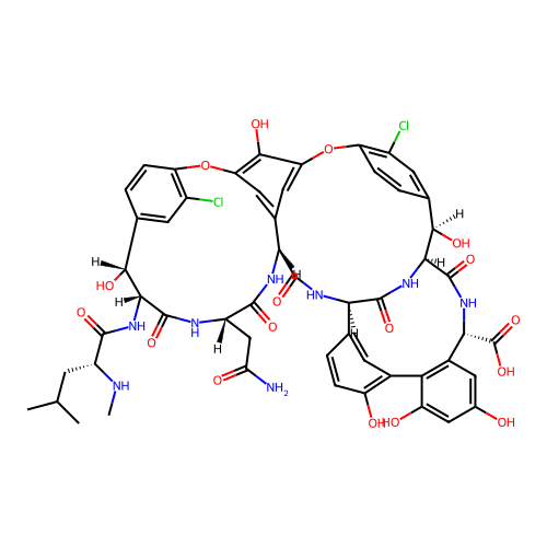 Vancomycin aglycone structure