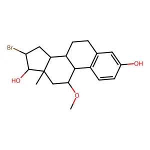 16-Bromomethoxyestradiol structure