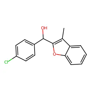 2-Benzofuranmethanol, alpha-(4-chlorophenyl)-3-methyl- structure
