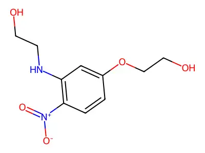 Ethanol, 2-((5-(2-hydroxyethoxy)-2-nitrophenyl)amino)- structure