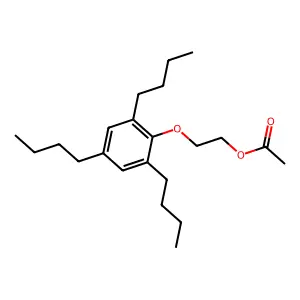 Poly(oxy-1,2-ethanediyl), alpha-acetyl-omega-(2,4,6-tributylphenoxy)- structure