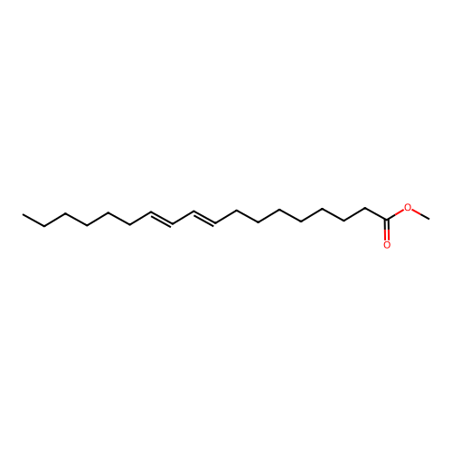 Methyl 9,11-octadecadienoate, (E,E)- structure