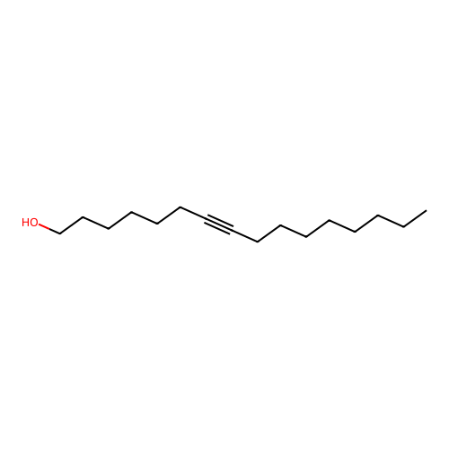 7-Hexadecyn-1-ol structure