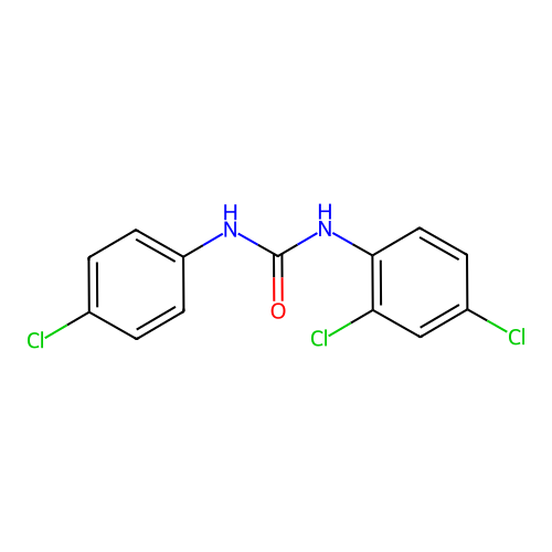 N-(4-Chlorophenyl)-N'-(2,4-dichlorophenyl)urea structure