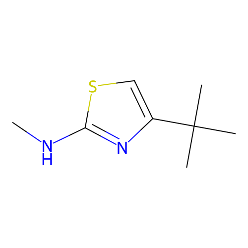 4-tert-butyl-N-methyl-1,3-thiazol-2-amine structure