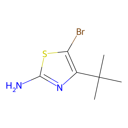 5-Bromo-4-tert-butyl-1,3-thiazol-2-amine structure