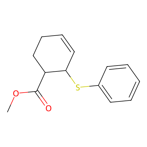 Methyl 2-phenylsulfanylcyclohex-3-ene-1-carboxylate structure