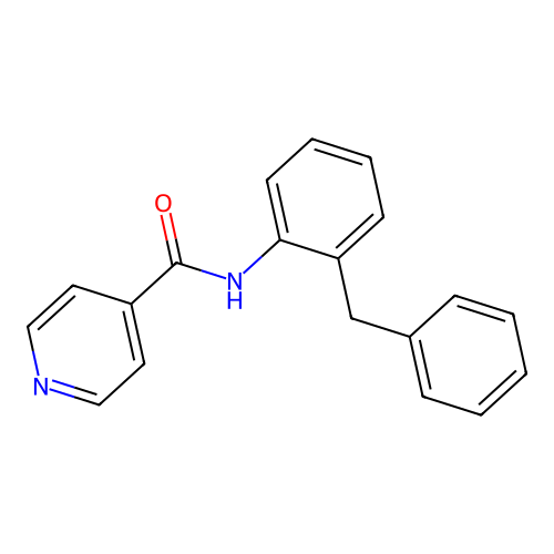 N-(2-benzylphenyl)pyridine-4-carboxamide structure