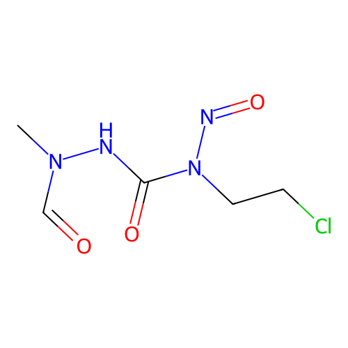 N-(2-Chloroethyl)-2-formyl-2-methyl-N-nitrosohydrazine-1-carboxamide structure