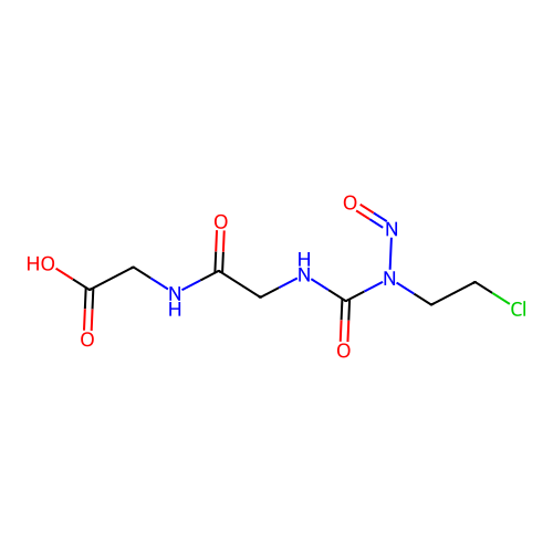 N-[(2-Chloroethyl)(nitroso)carbamoyl]glycylglycine structure