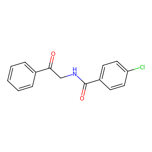 4-氯-N-(2-氧代-2-苯基乙基)苯甲酰胺 structure