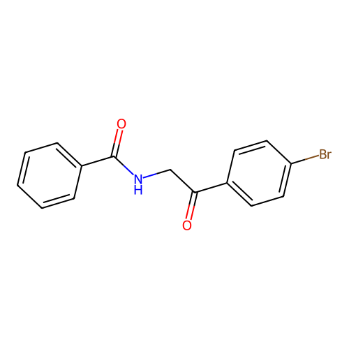 N-[2-(4-溴苯基)-2-氧代乙基]苯甲酰胺 structure