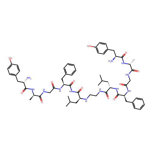 enkephalinamide-Leu, Ala(2)-aminoethyl dimer- structure