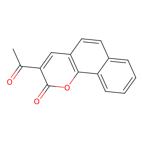 2H-Naphtho[1,2-b]pyran-2-one, 3-acetyl- structure