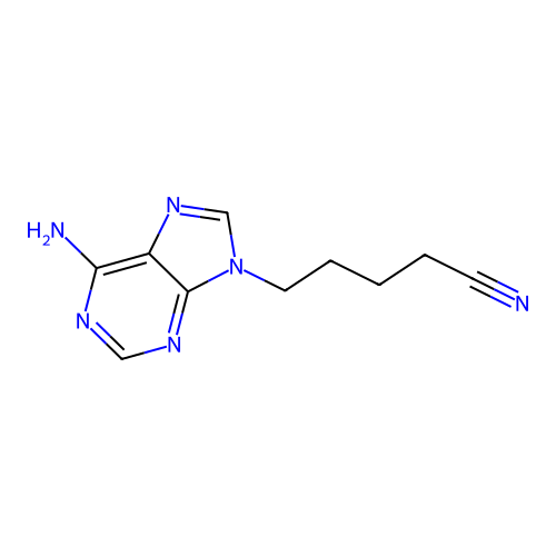 5-(6-Amino-9H-purin-9-yl)pentanenitrile structure