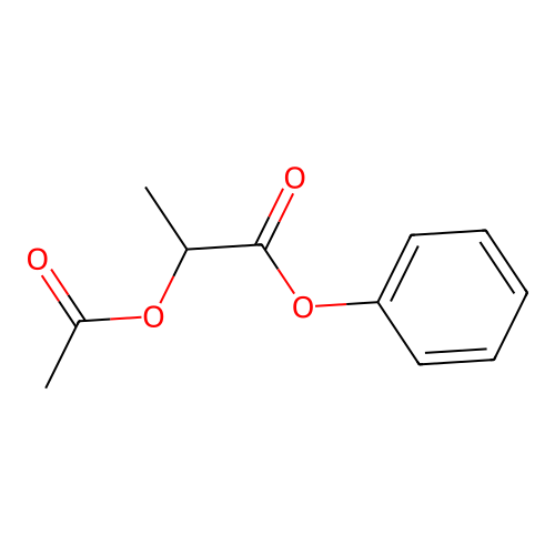 Phenyl 2-acetyloxypropanoate structure