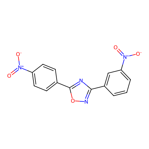 3-(3-Nitrophenyl)-5-(4-nitrophenyl)-1,2,4-oxadiazole structure