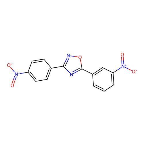 5-(3-Nitrophenyl)-3-(4-nitrophenyl)-1,2,4-oxadiazole structure