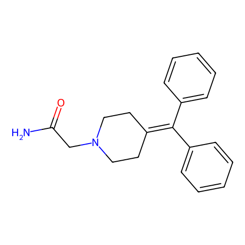 2-[4-(Diphenylmethylidene)piperidin-1-yl]acetamide structure