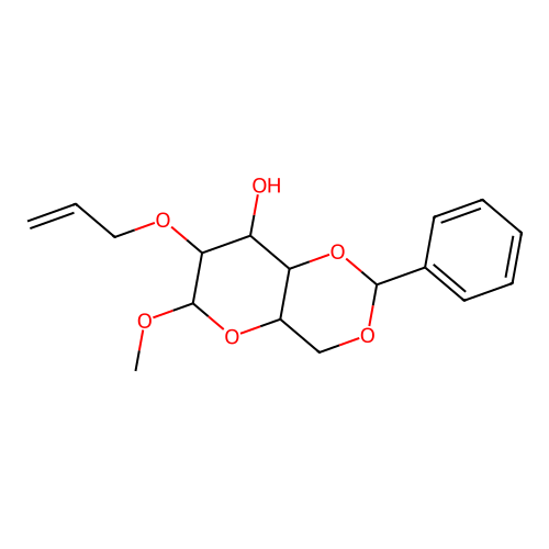 Methyl 2-O-Allyl-4,6-O-benzylidene-alpha-D-mannopyranoside structure