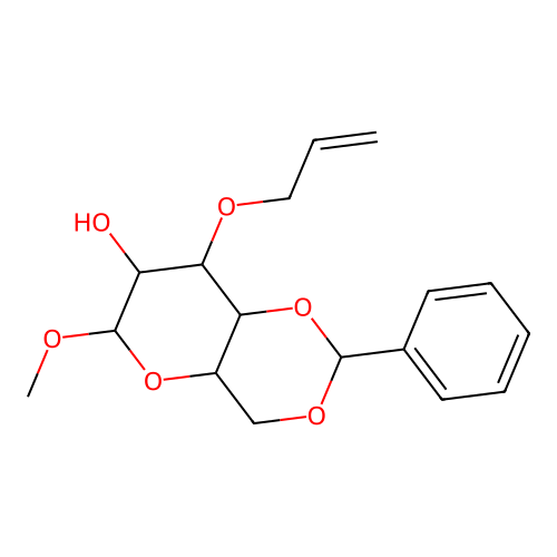 Methyl 3-O-Allyl-4,6-O-benzylidene-alpha-D-mannopyranoside structure