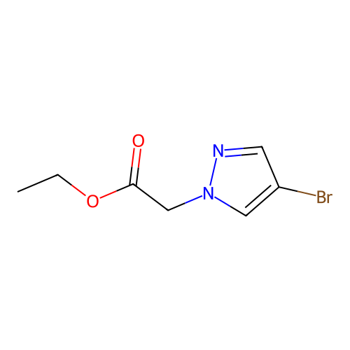 ethyl 2-(4-bromo-1H-pyrazol-1-yl)acetate structure
