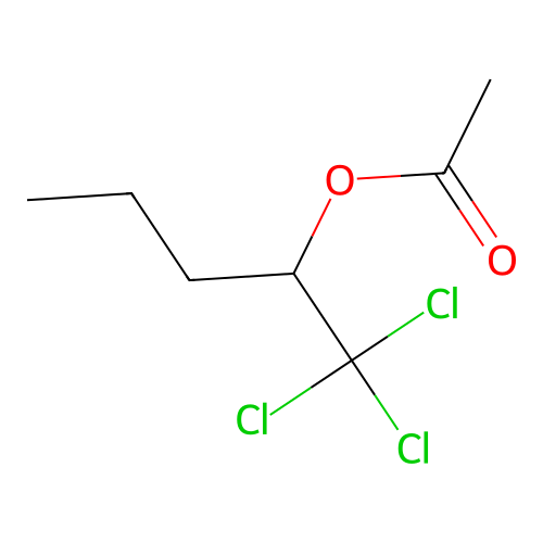 1,1,1-Trichloropentan-2-yl acetate structure