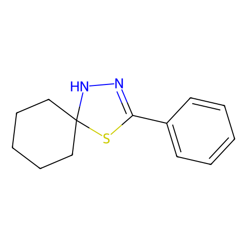 4-Thia-1,2-diazaspiro[4.5]dec-2-ene, 3-phenyl- structure