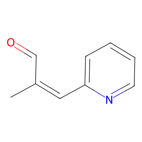 2-Methyl-3-pyridin-2-ylprop-2-enal structure