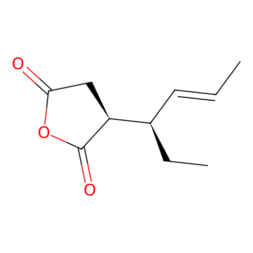 2,5-Furandione, 3-(1-ethyl-2-butenyl)dihydro- structure
