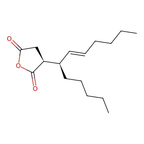 2,5-Furandione, dihydro-3-(1-pentyl-2-hepten-1-yl)- structure