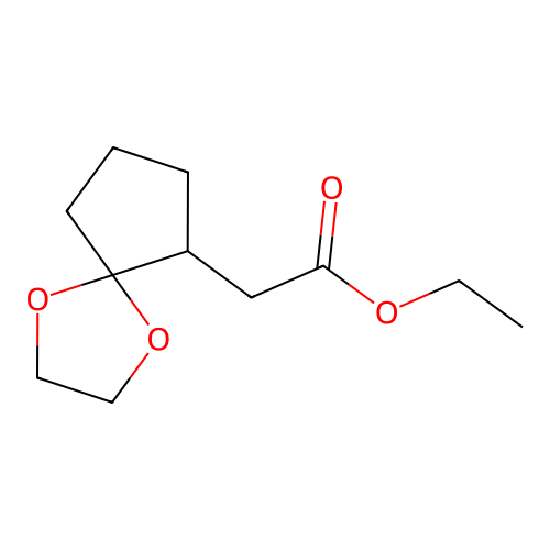 Ethyl 2-(1,4-dioxaspiro[4.4]nonan-9-yl)acetate structure