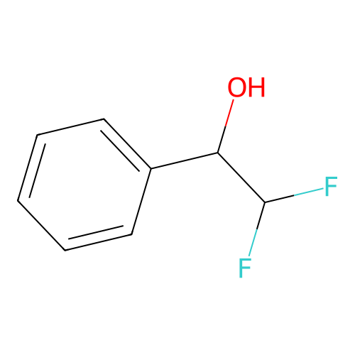 2,2-Difluoro-1-phenylethanol structure