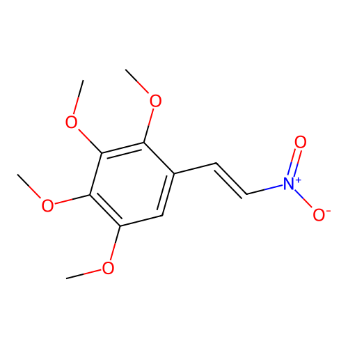 1,2,3,4-Tetramethoxy-5-(2-nitroethenyl)benzene structure