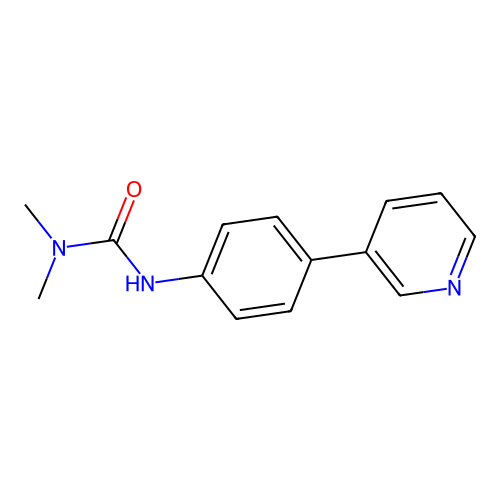 1,1-Dimethyl-3-(4-pyridin-3-ylphenyl)urea structure