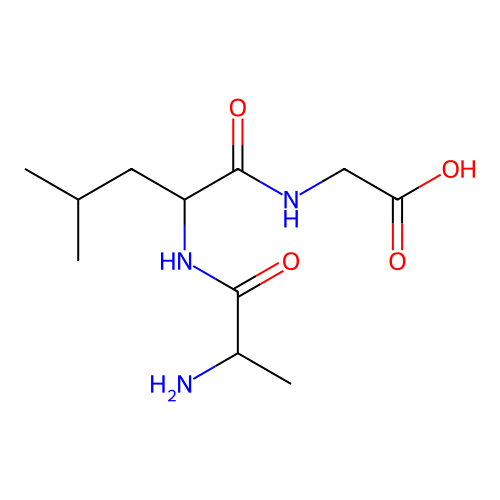 H-DL-Ala-DL-Leu-Gly-OH structure