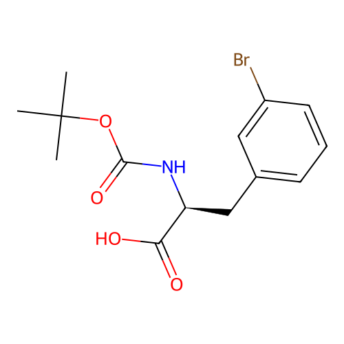 Boc-L-3-Bromophenylalanine structure