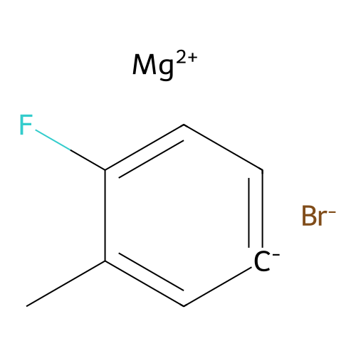 Magnesium bromide 4-fluoro-3-methylbenzen-1-ide (1/1/1) structure