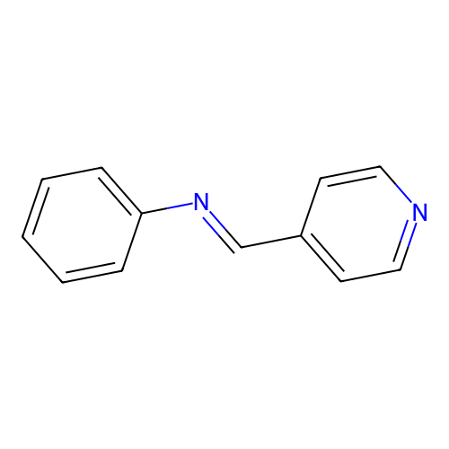Benzenamine, N-(4-pyridinylmethylene)- structure