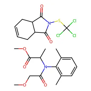 Apron-captan mixt. structure